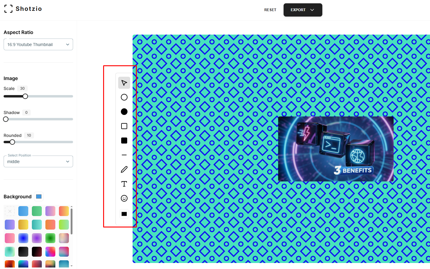 EDITING INTERFACE