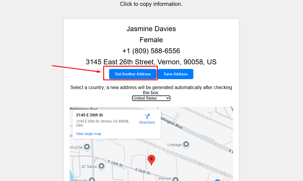 Get Another Address