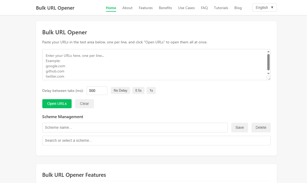 Bulk URL Opener এর Website