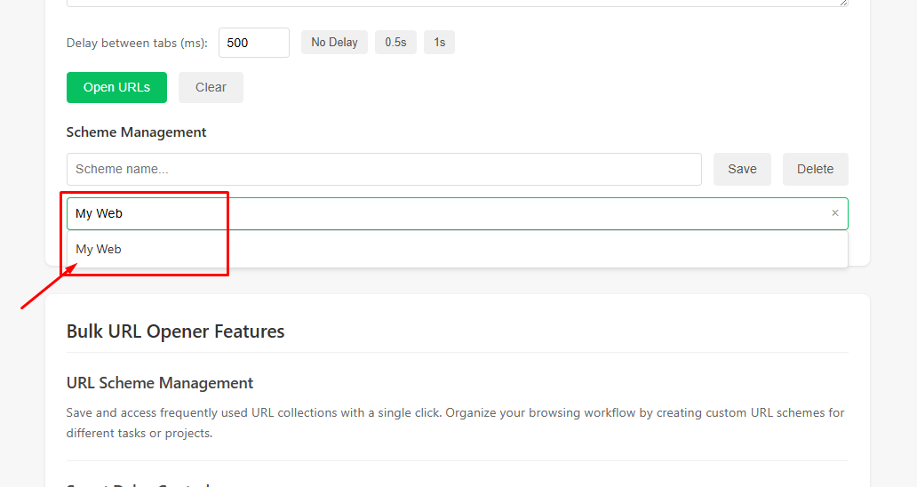 Save করা Link List এর Name