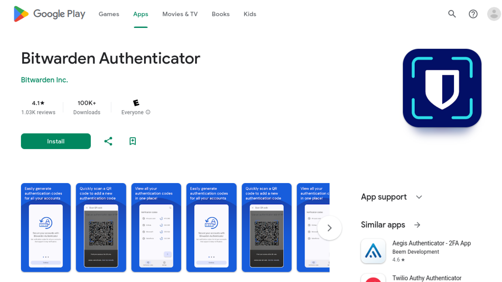 Bitwarden Authenticator