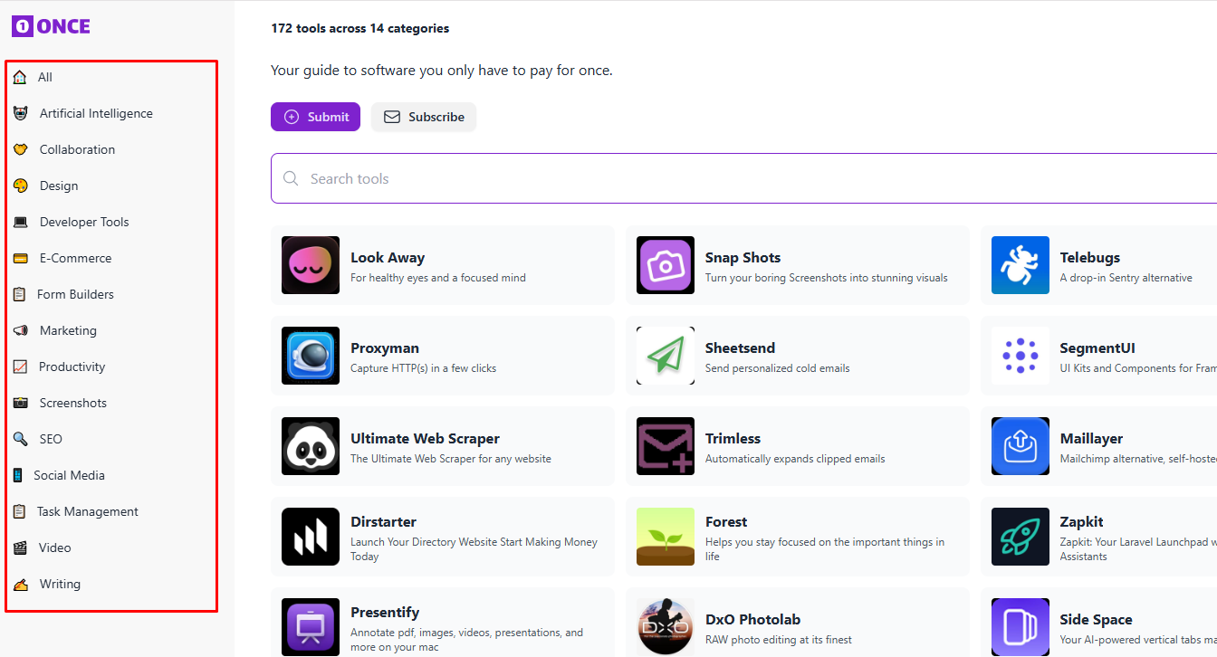 Category এর Software