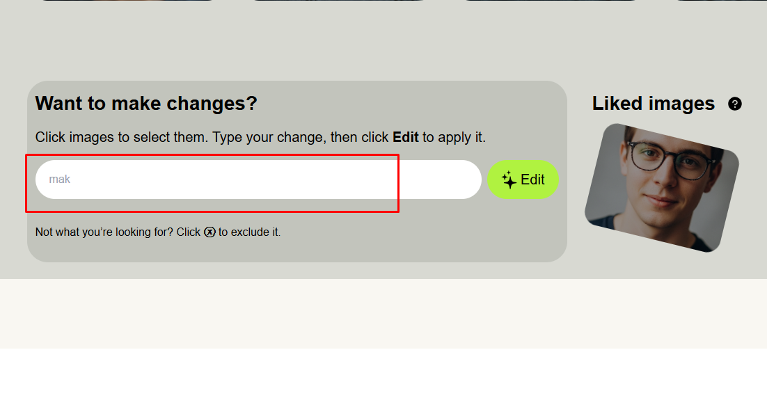Want to make changes