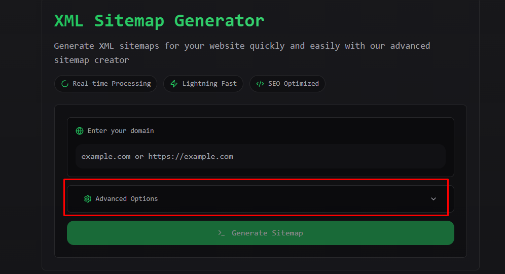 Advanced Option-এ Click