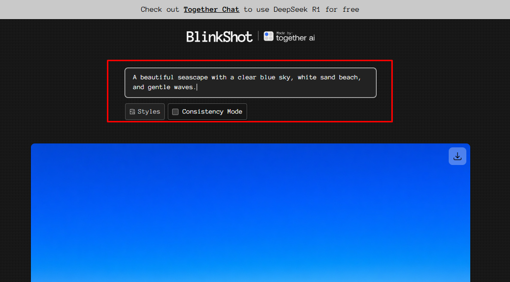 BlinkShot ব্যবহার করে ছবি তৈরি