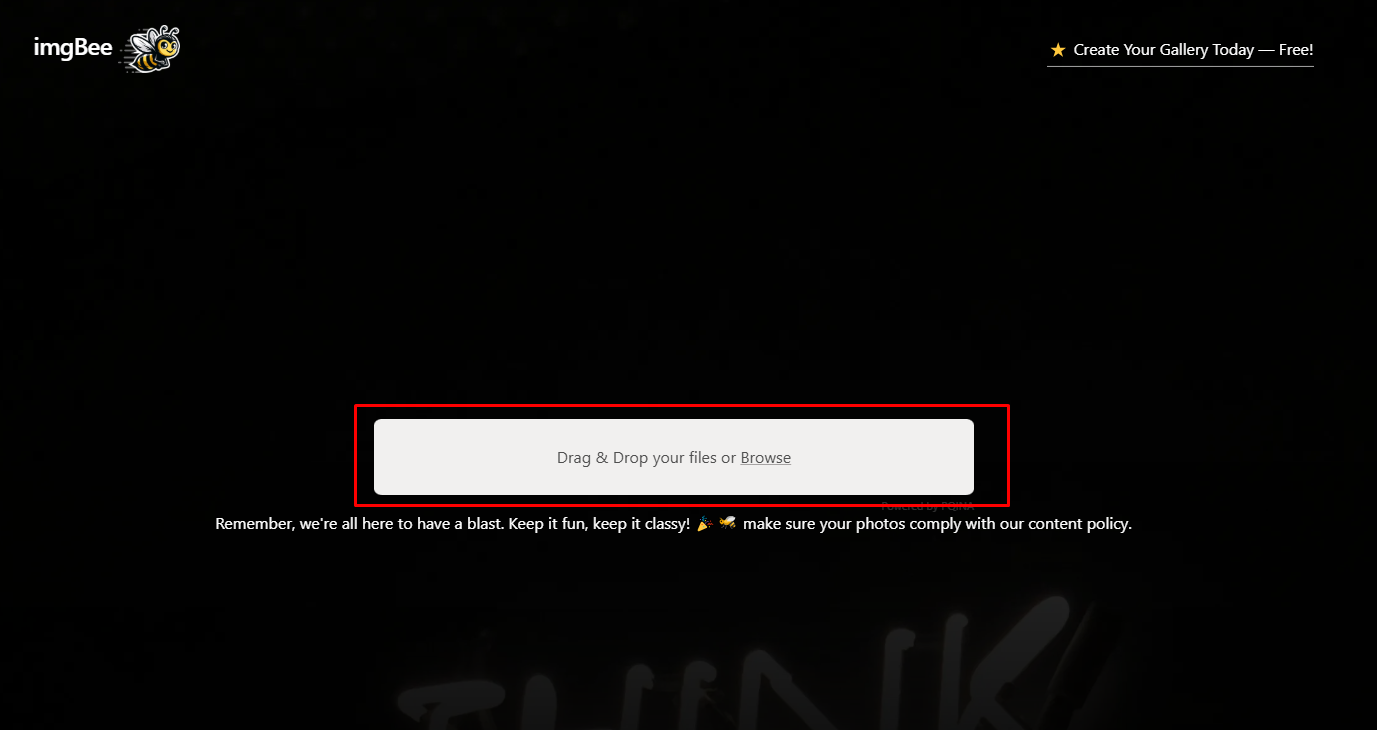 PICTURE গুলো Drag and Drop করে Upload