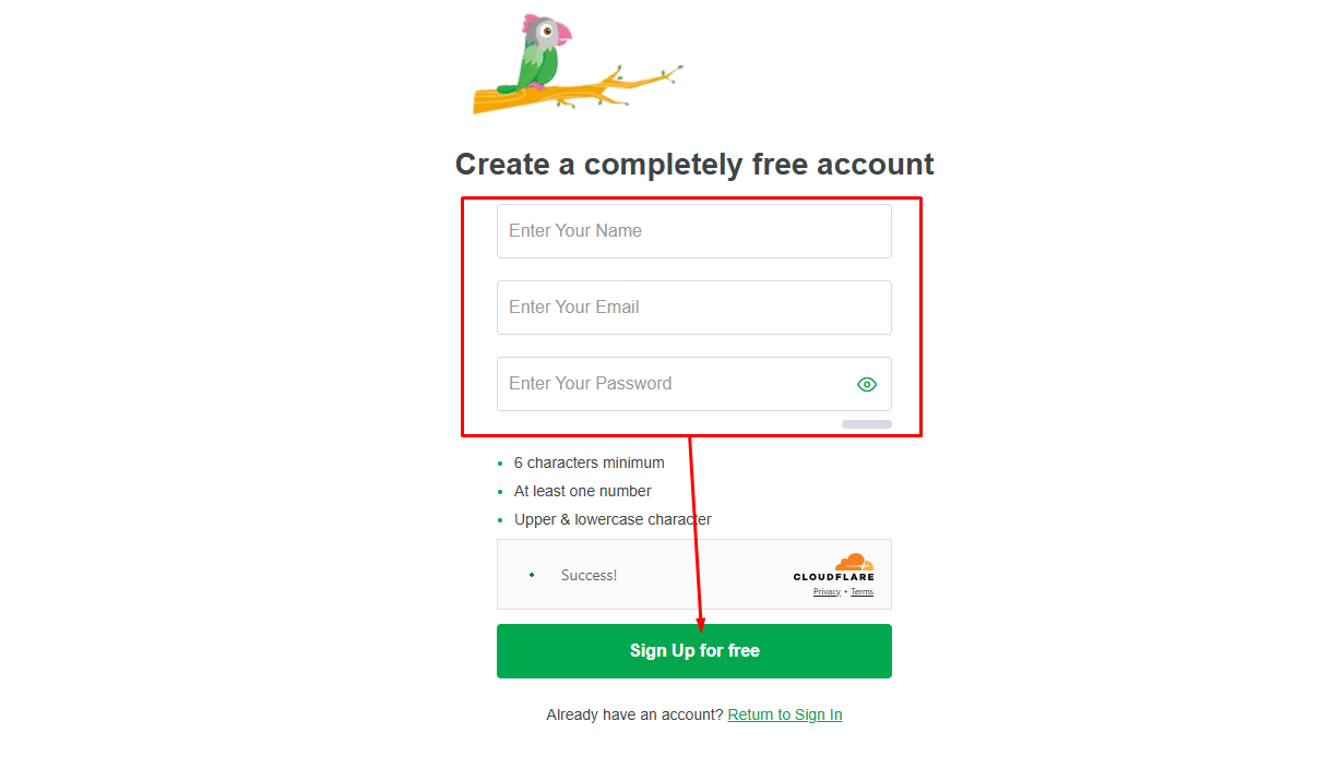 Account Create করা