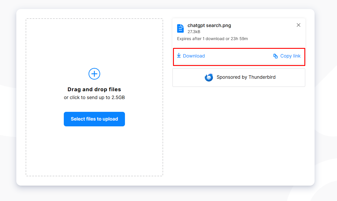 Homepage এ আগে Upload করা File Record