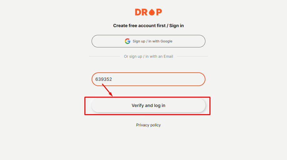 CODE দিয়ে ACCOUNT VERIFY