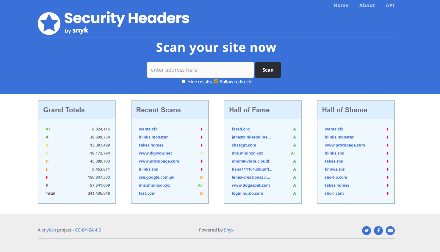 Security Headers Website