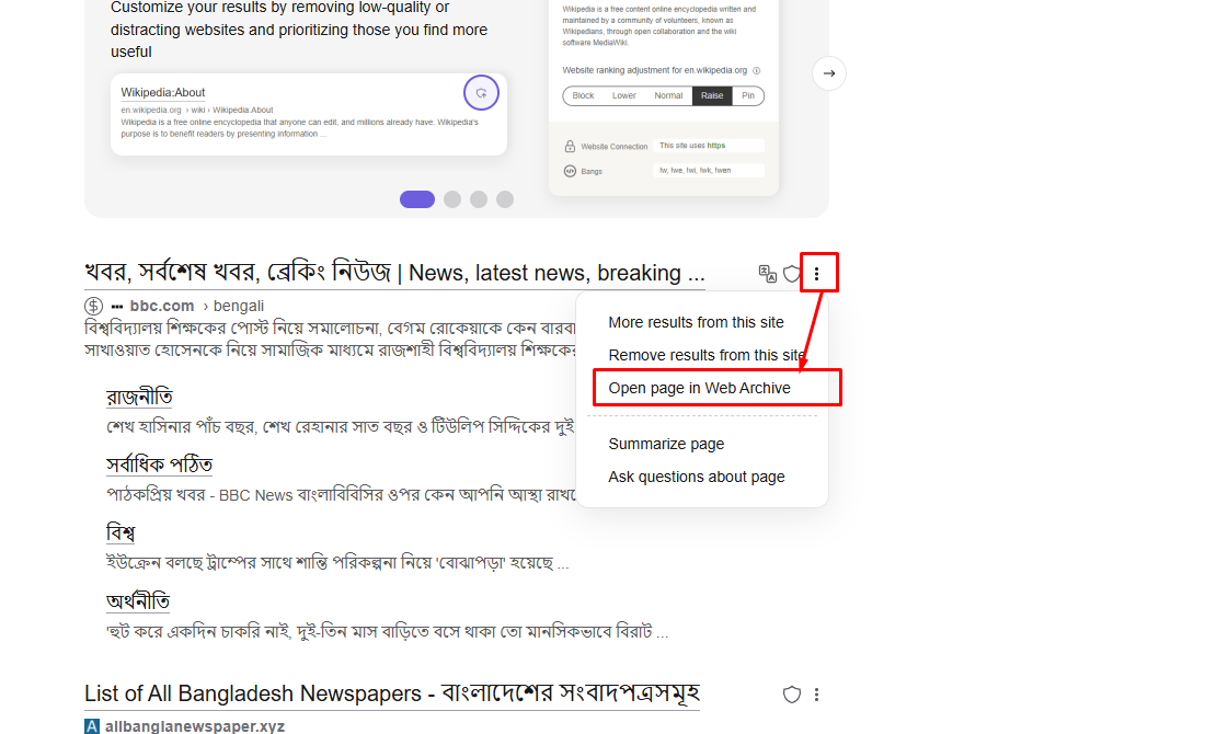 Kagi Internet Archive