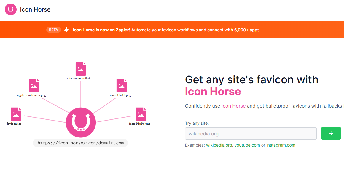 Icon Horse এর ওয়েবসাইটে