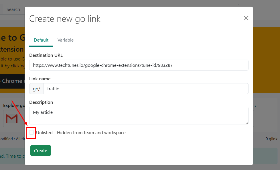 Unlisted Option ব্যবহার
