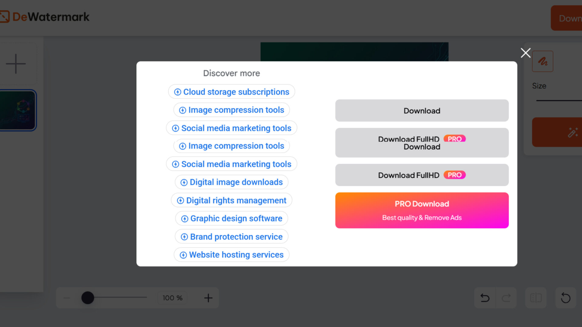 Dewatermark image download
