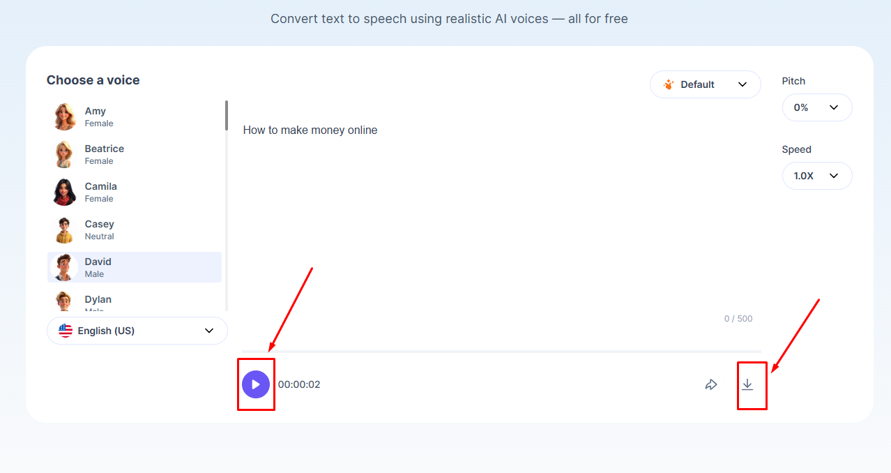Download Button-এ ক্লিক করে MP3 File Save