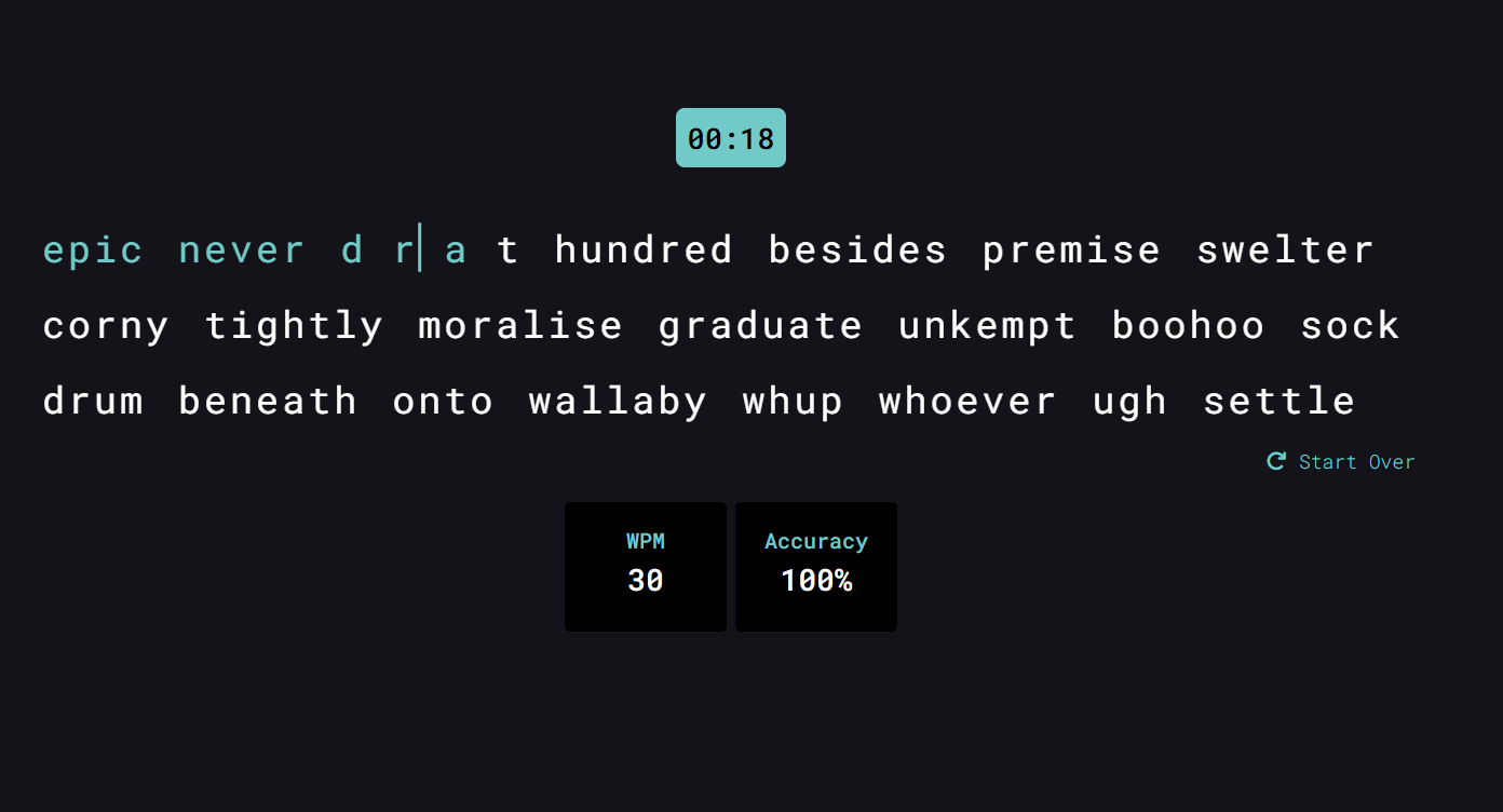 Typing Practice শুরু