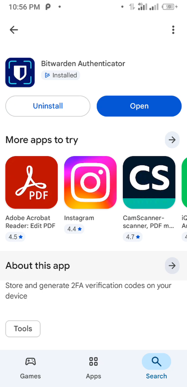 Bitwarden Authenticator
