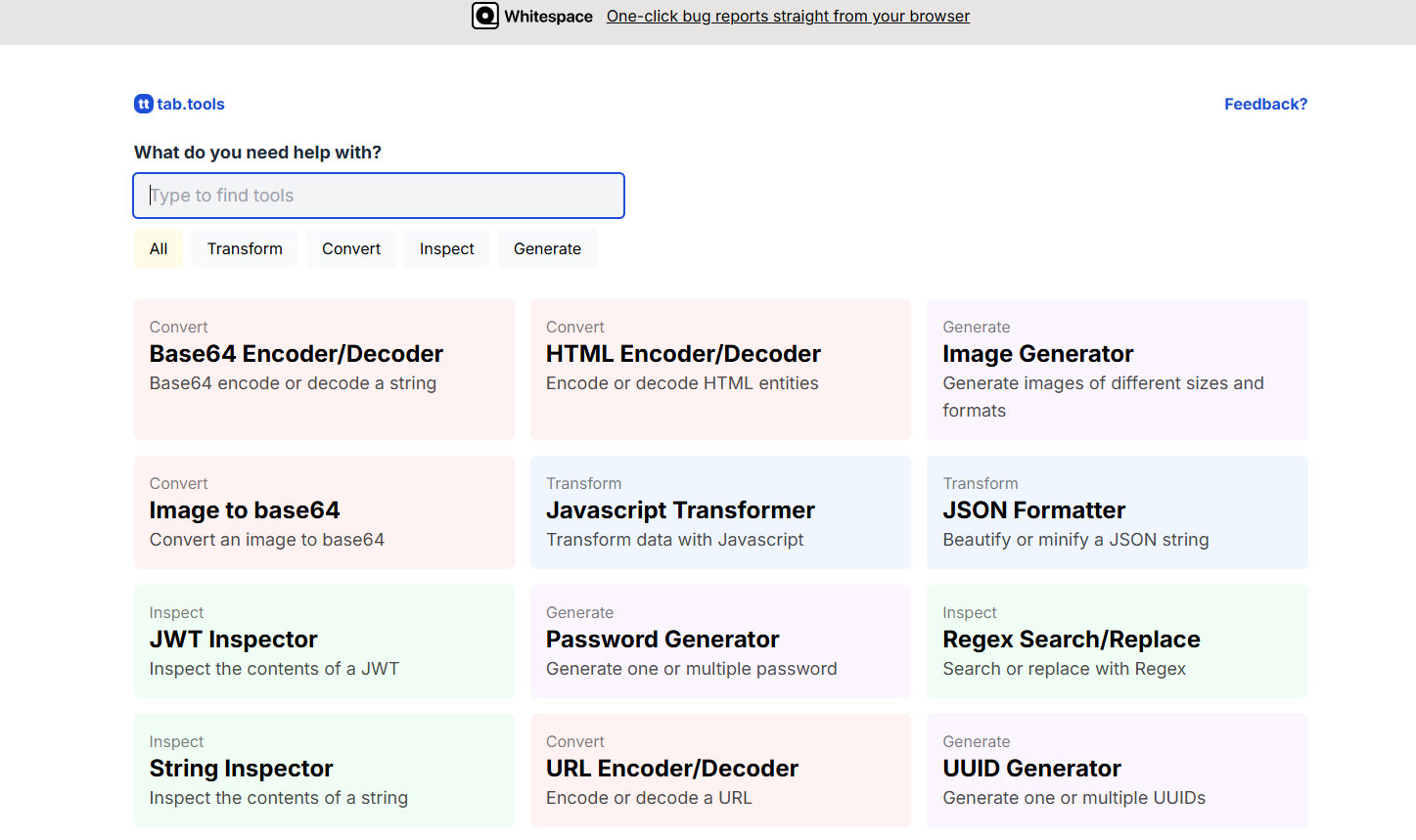 Tab.tools এর Website