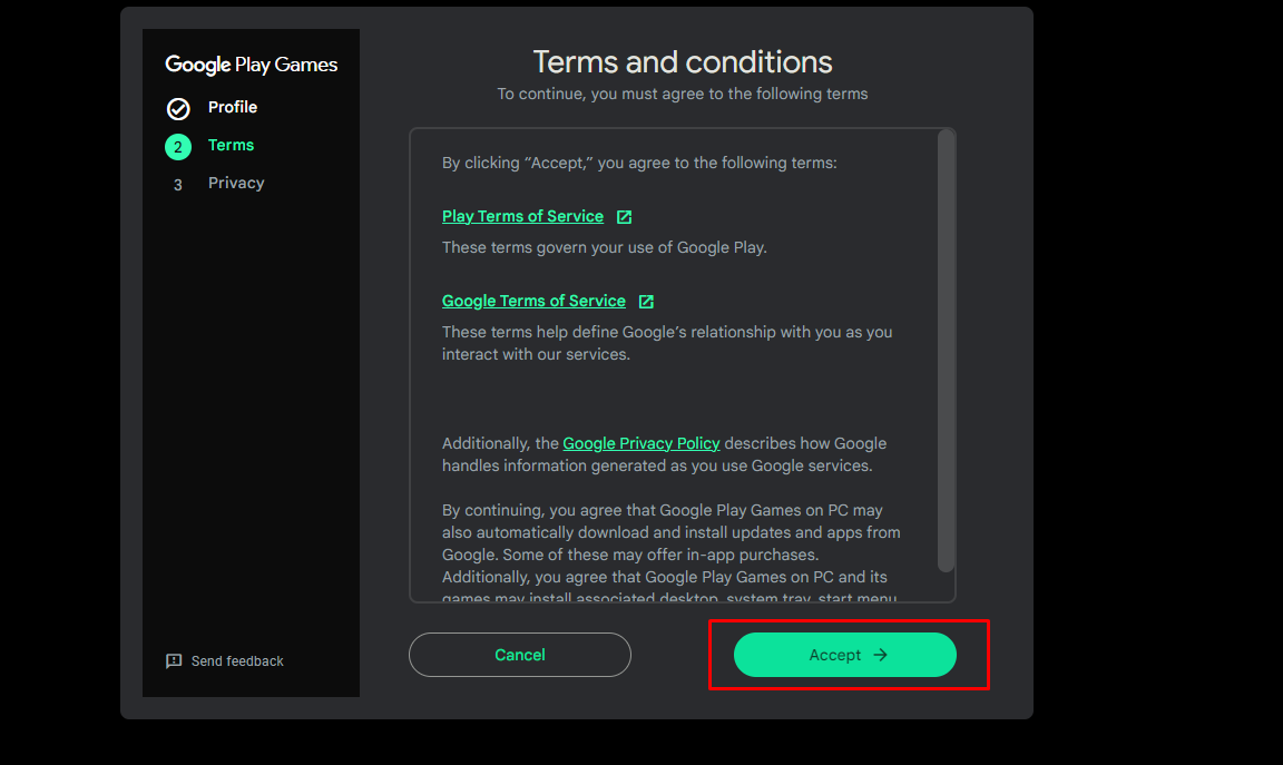 Screen-এর Instruction গুলো Follow