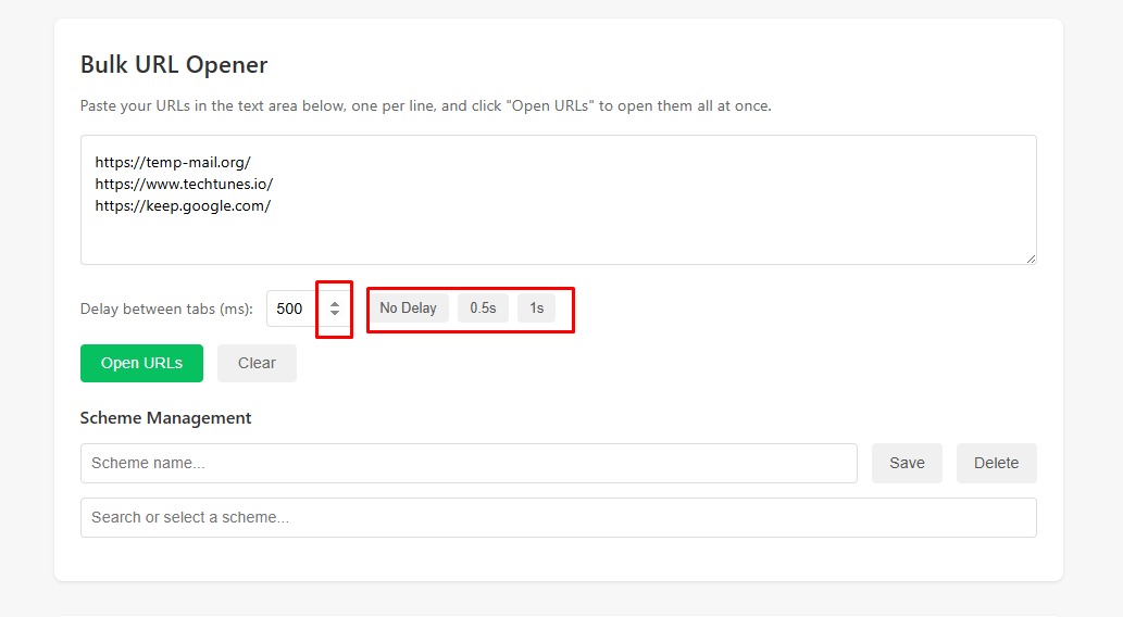 Time Interval দেয়া
