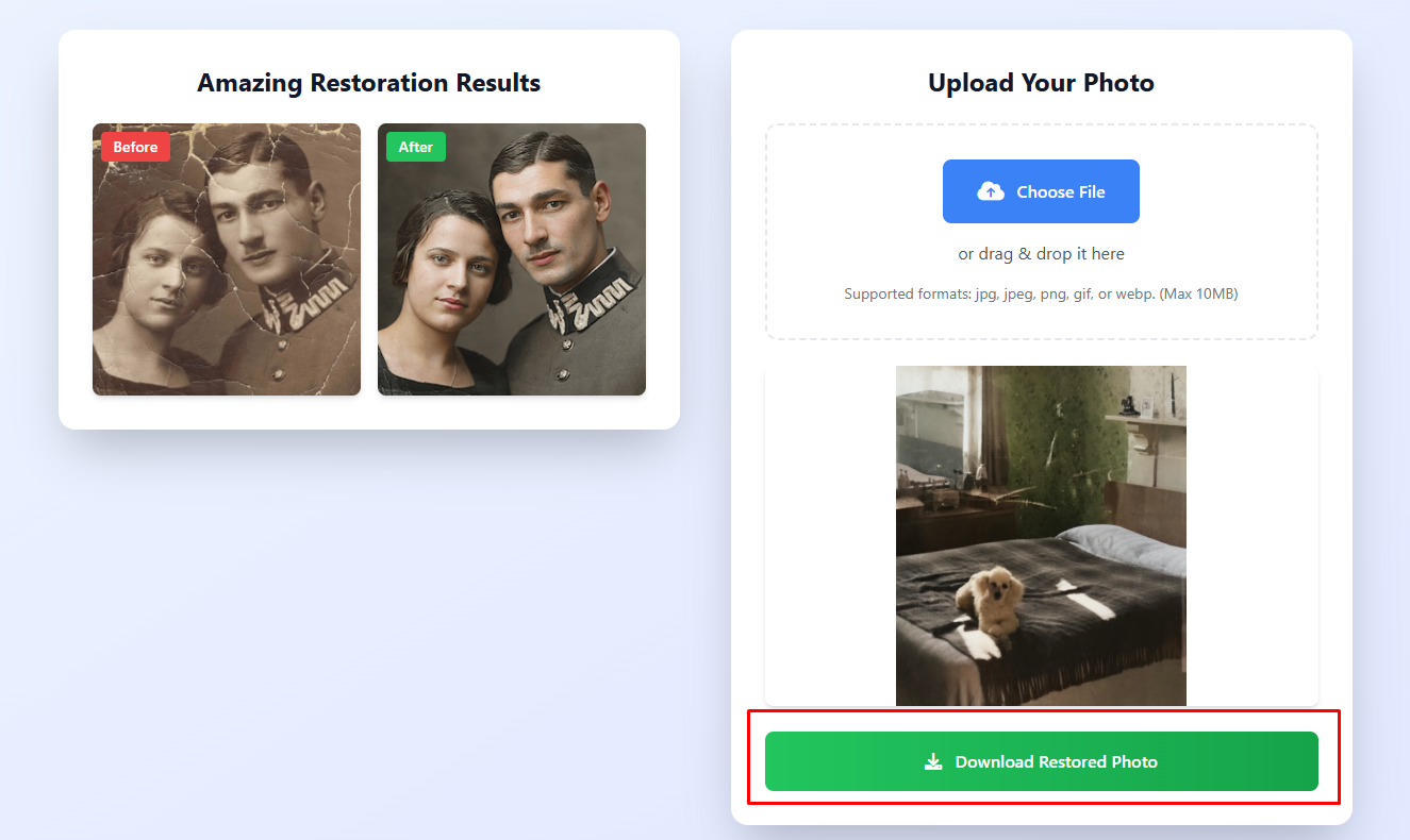 Download Restored Photo