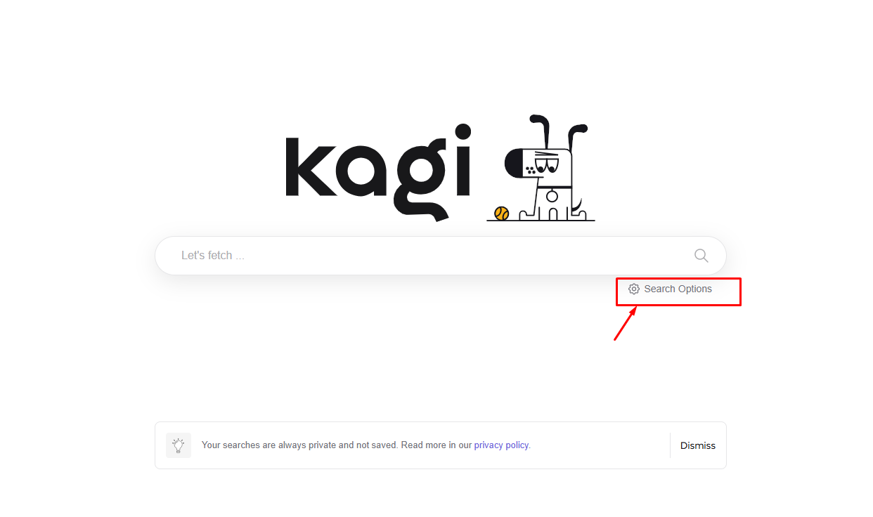 Search Box এর নিচে থাকা Filter