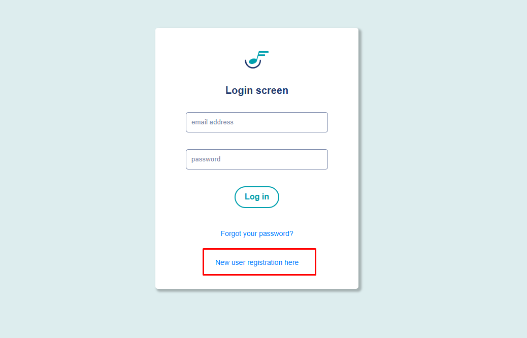 New User Registration