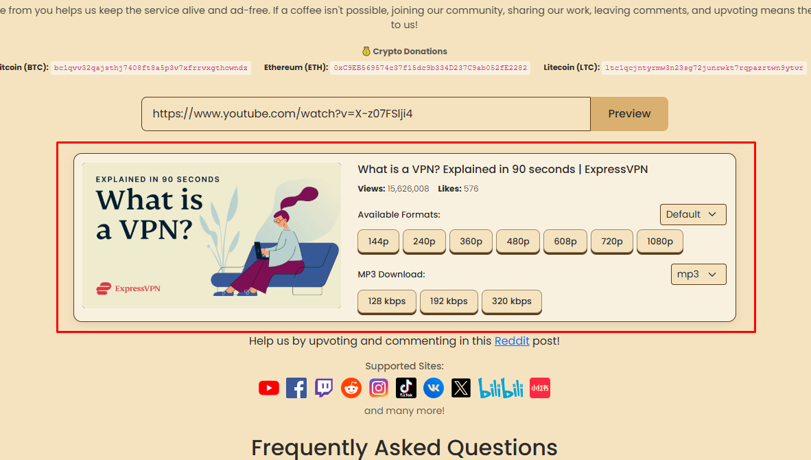 Video Information Check