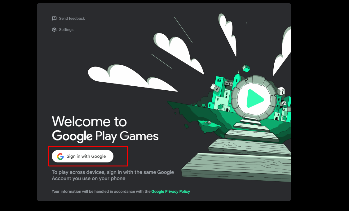 Google Account দিয়ে Login