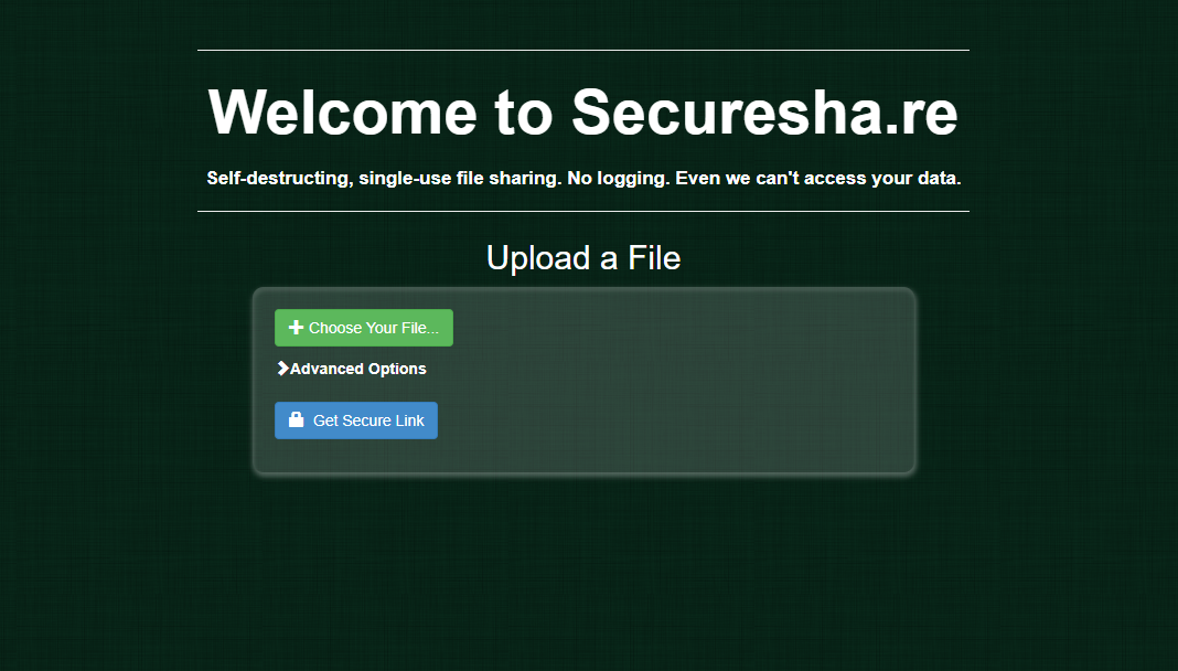 SecureShare ওয়েবসাইটে