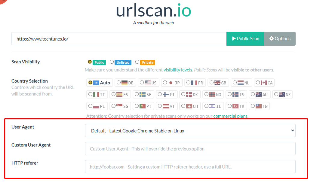 Different Detector Source