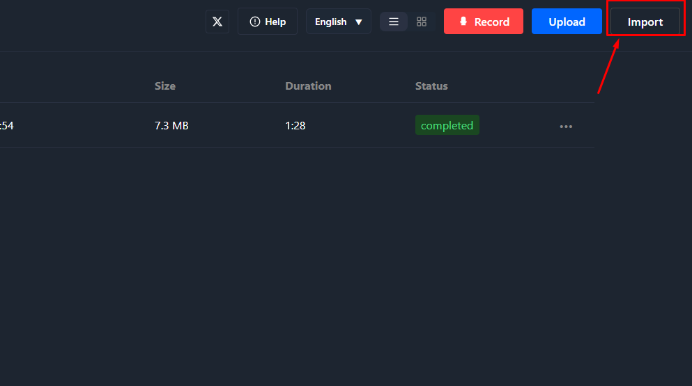 YouTube Video Import