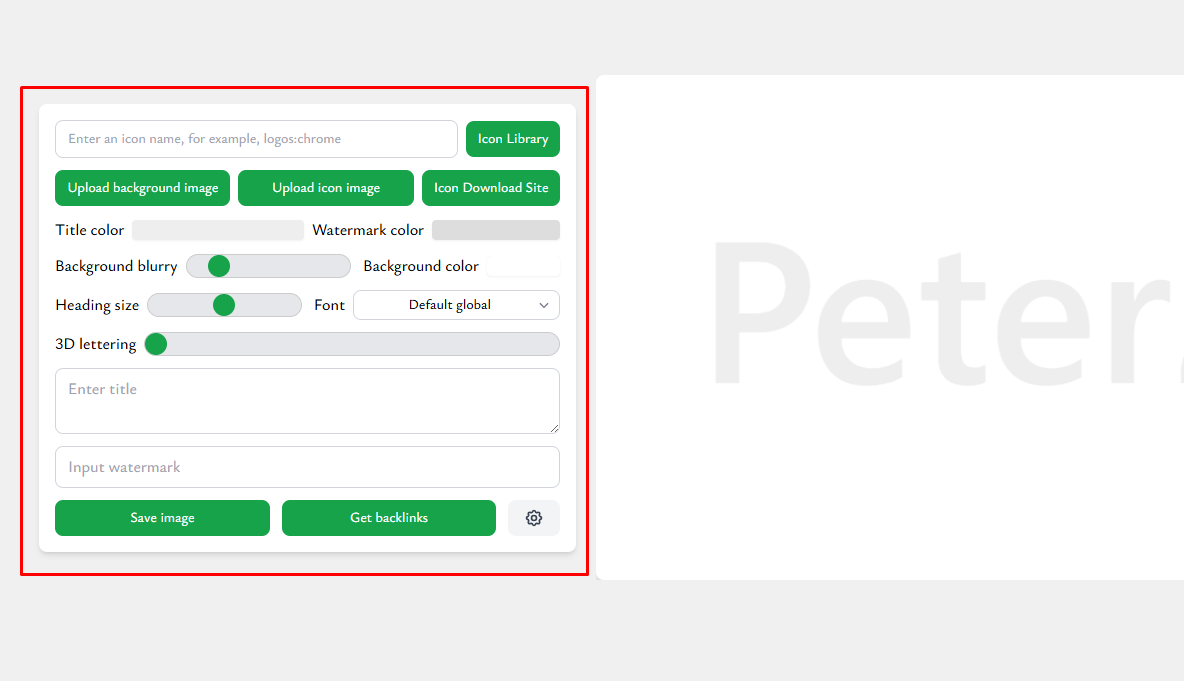 Mini-Cover Generator-এর Website