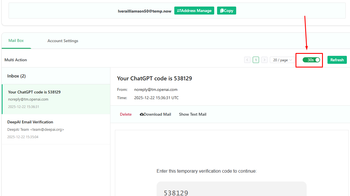 Auto-refresh Page টি Enable