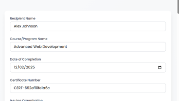 PDF AI Tool — অনলাইনে দ্রুত ও সহজে সনদ Certificate তৈরি করুন
