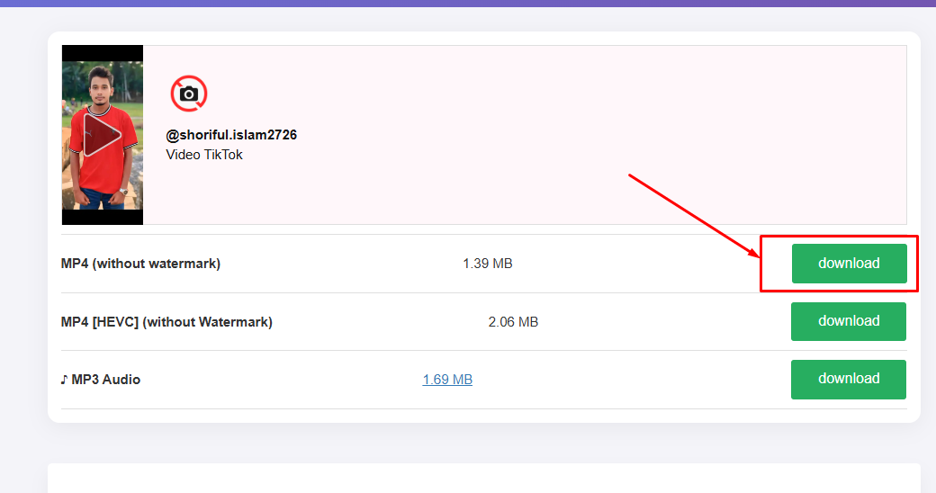 Download Button-এ Click