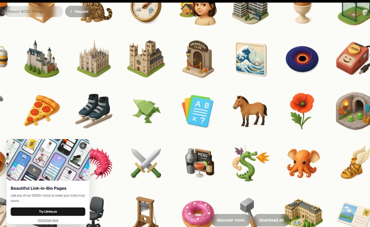 The Thiings Collection Website-