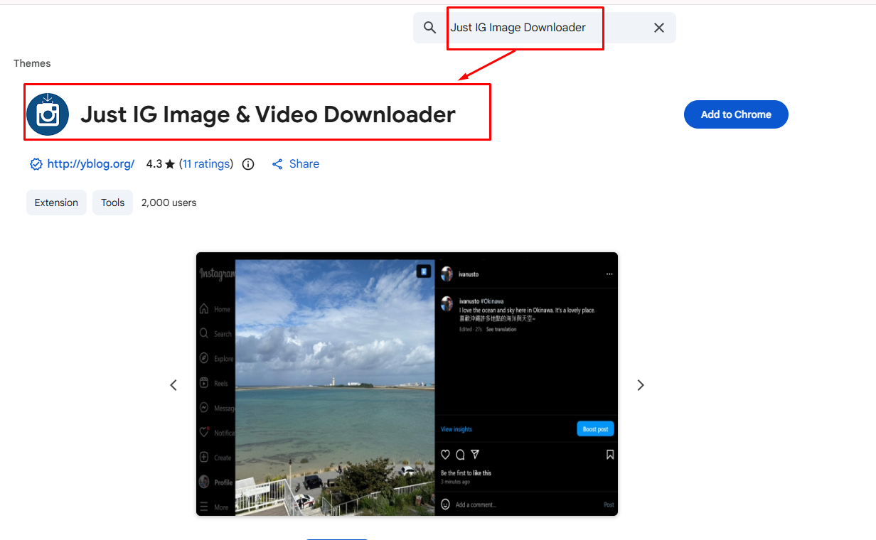 Just IG Image Downloader