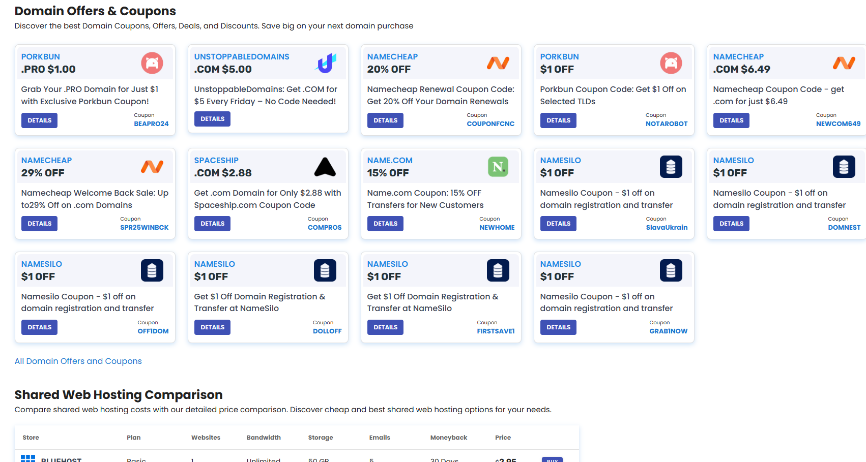 Registrar-এর Offer List