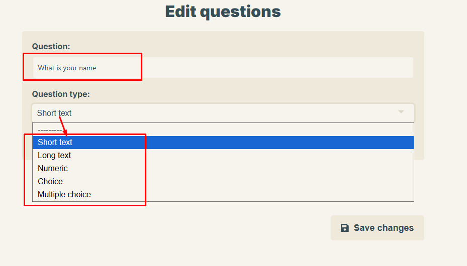 Question Add