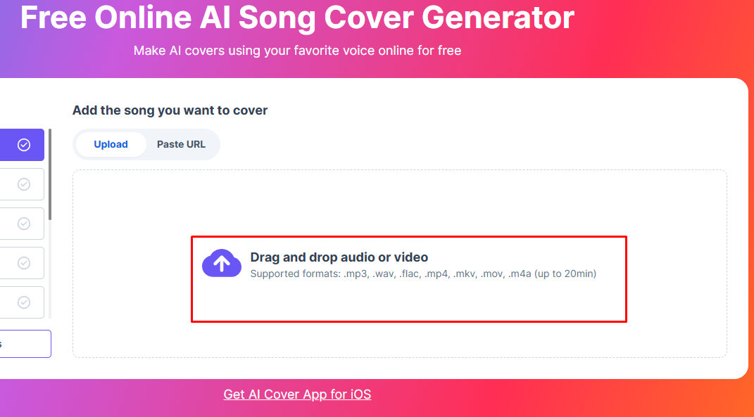 Music File upload