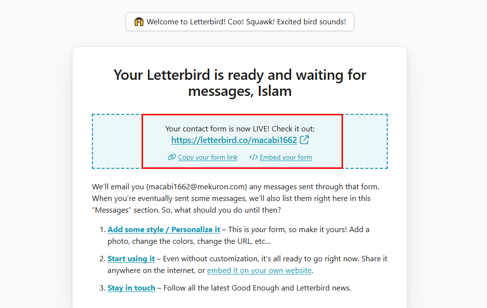 Default URL