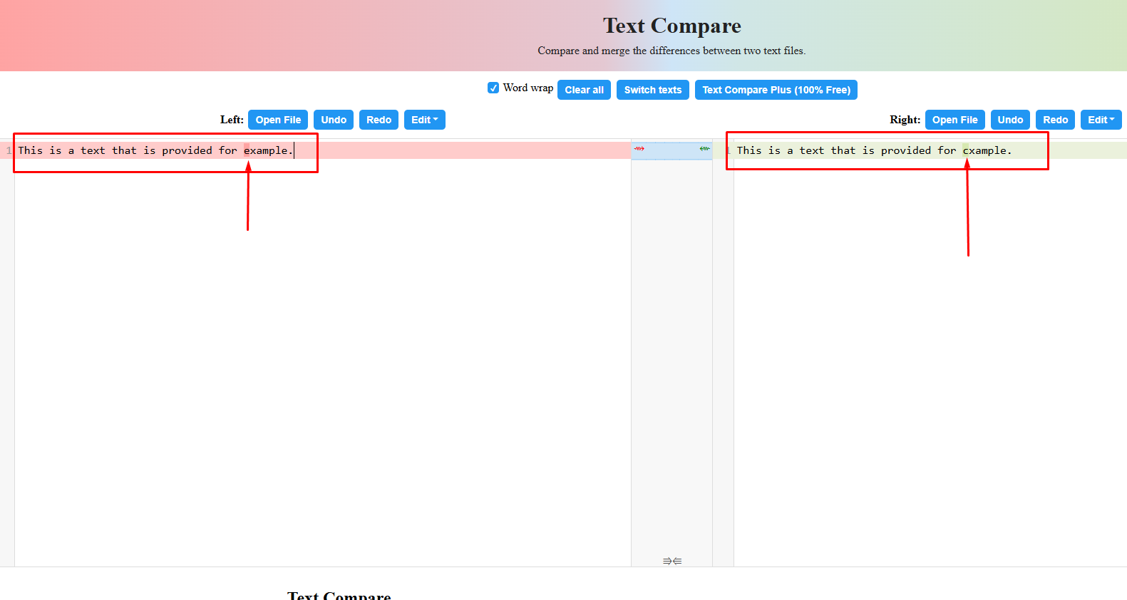 Diffsuite দুইটা File Compare
