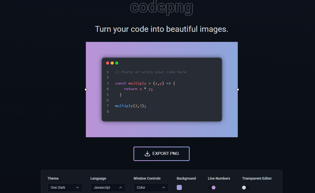 Codepng -এর Website