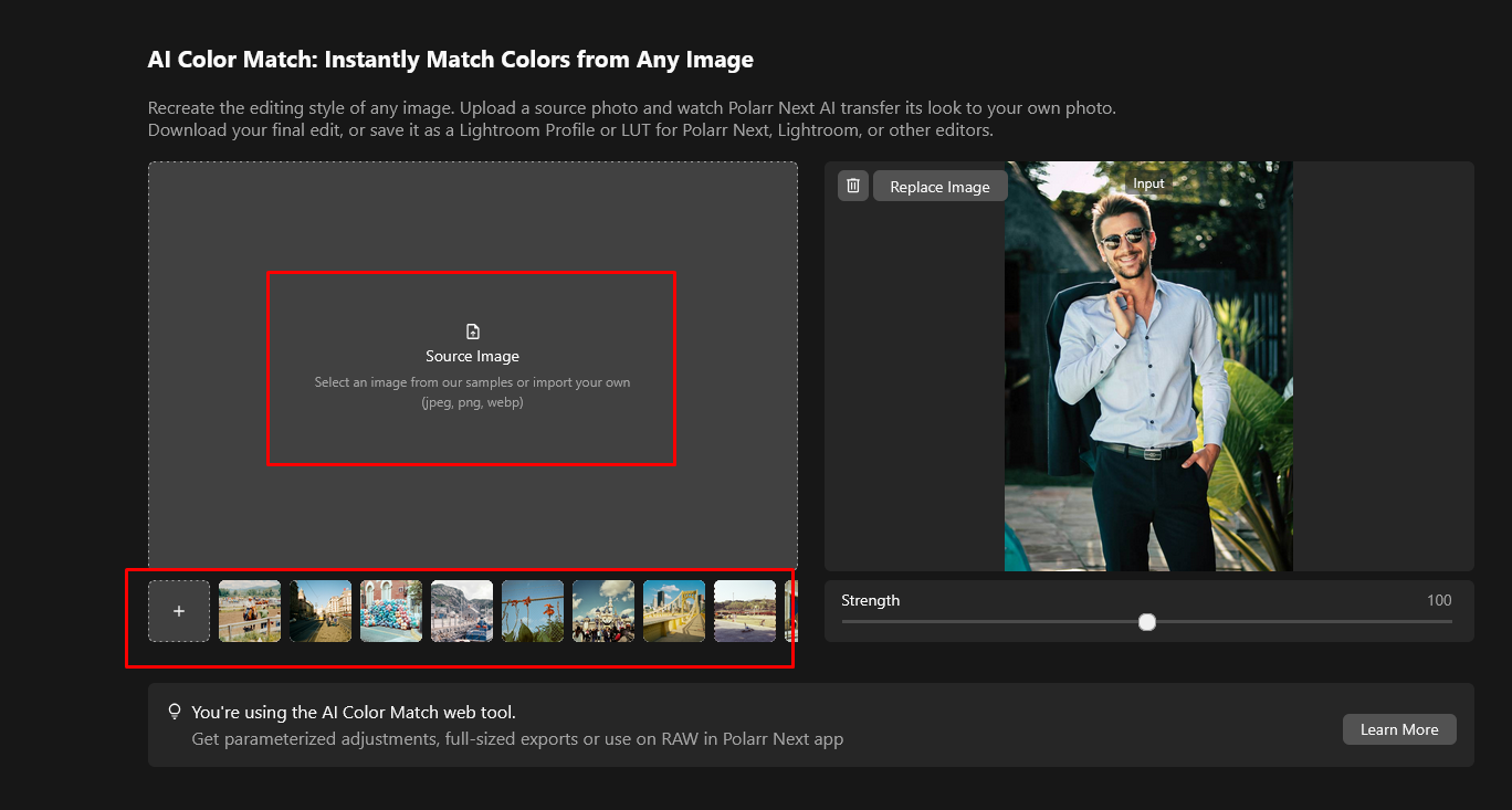 Reference image Select