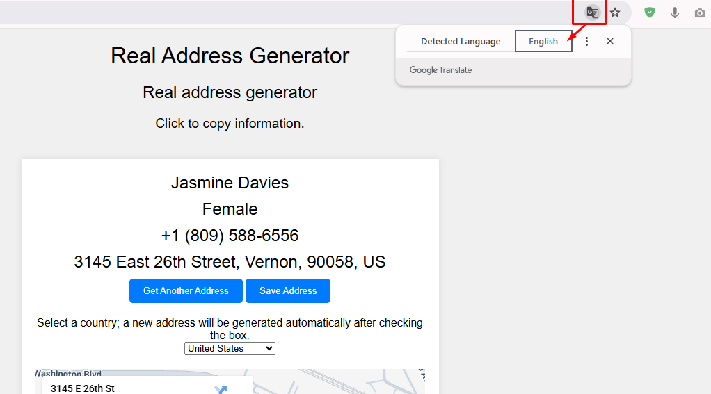 Real Address Generator