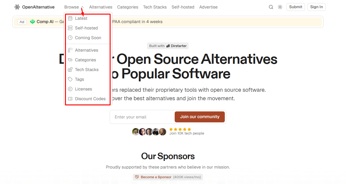 Available Filter Option