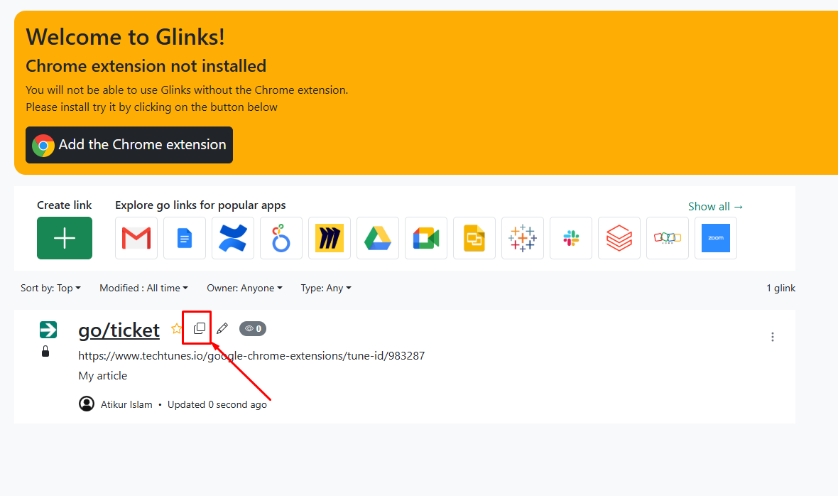 Short Link Share