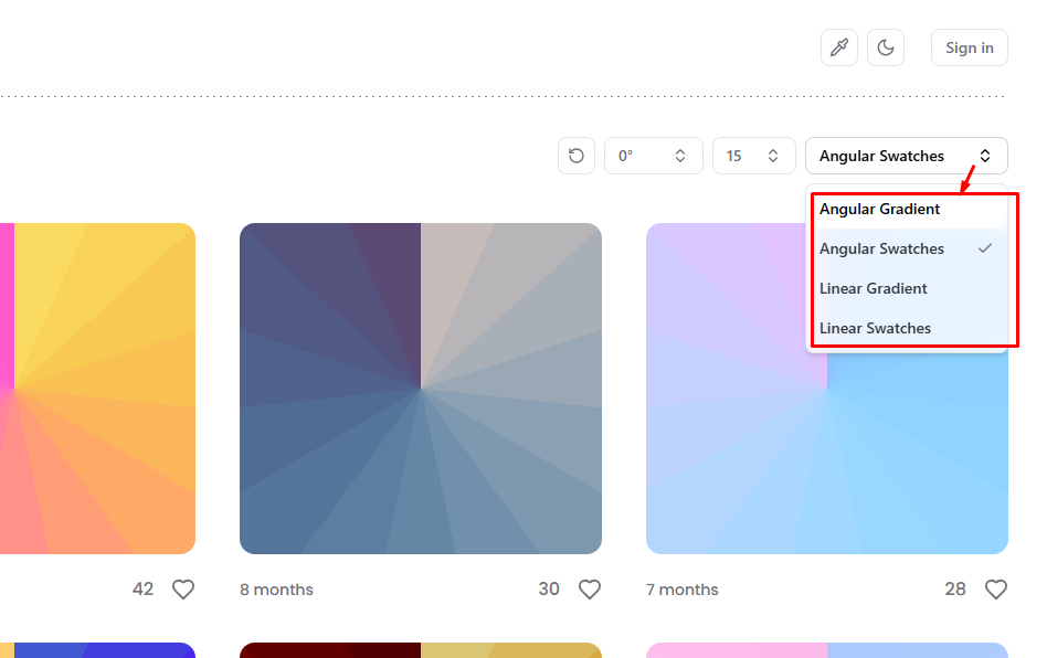 Style অপশন থেকে পরিবর্তন