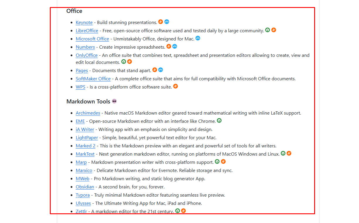 Application-এর Category Directory